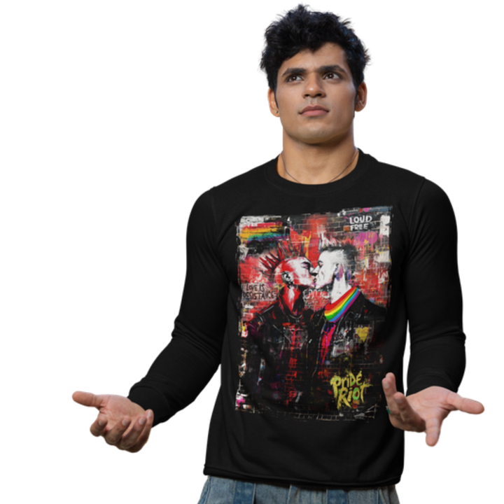 Punk Rock Kiss: Love Is Resistance — Sweatshirt — worn, PRIDE RIOT®