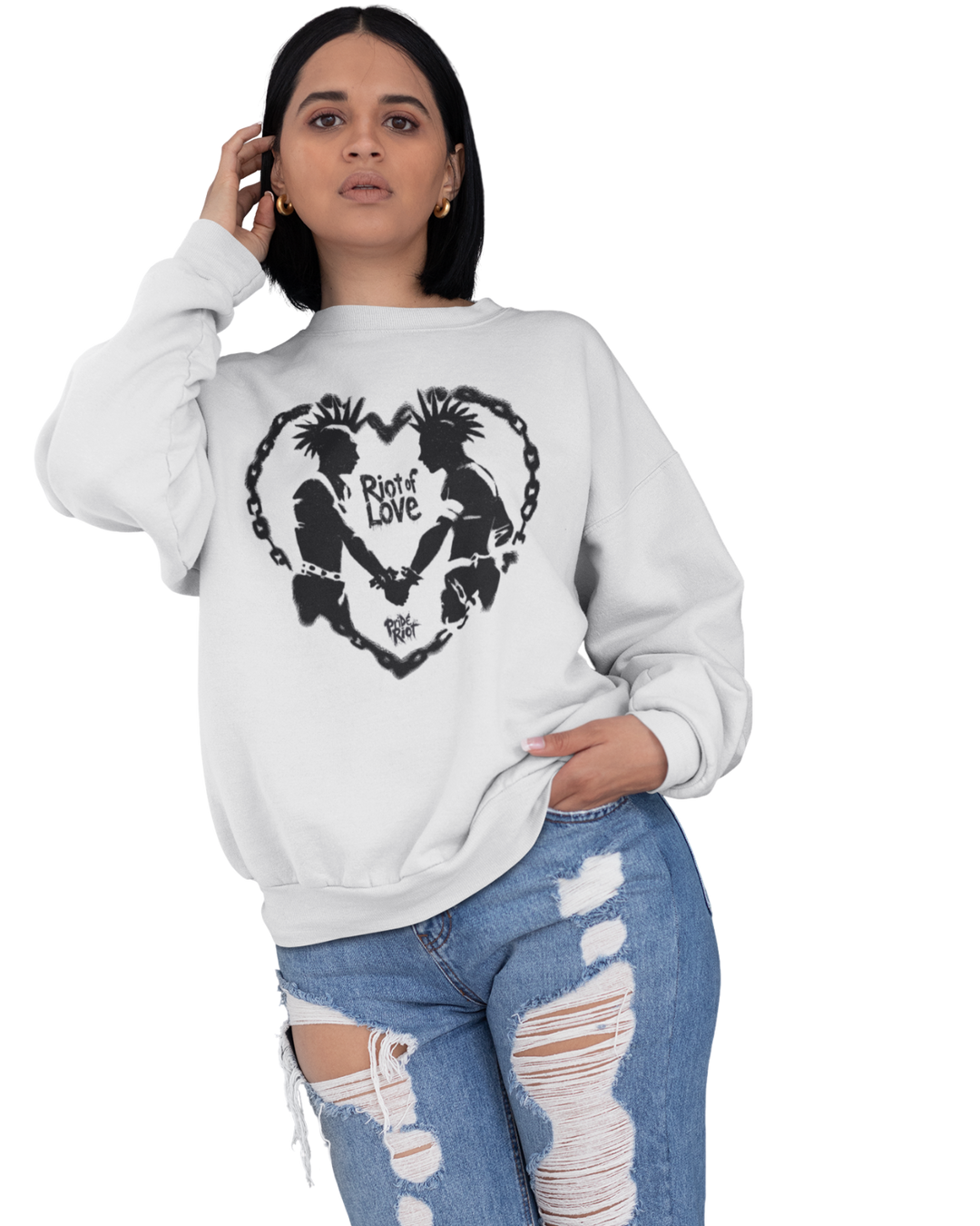 Riot of Love — Sweatshirt — worn, PRIDE RIOT®
