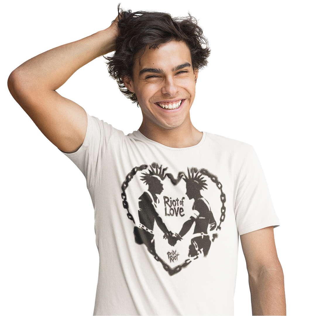 Riot of Love — Tee — worn, PRIDE RIOT®