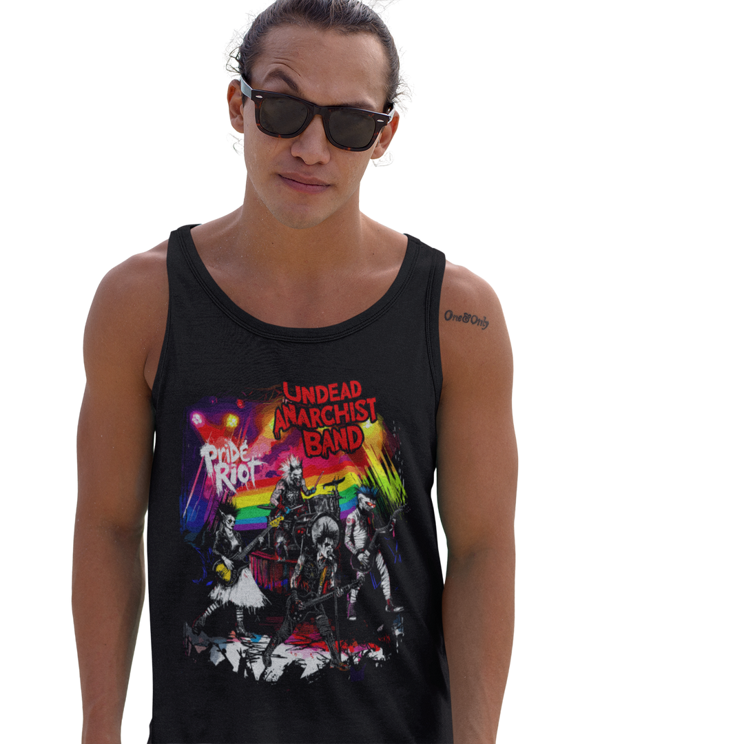 Undead Anarchist — Tank — worn, PRIDE RIOT®