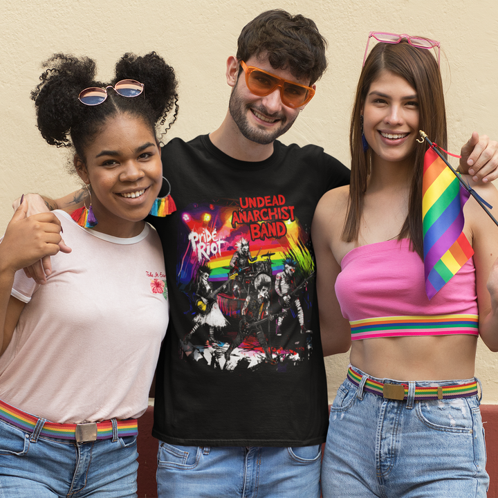 Undead Anarchist Band – PRIDE RIOT TOUR 2025 Tee “Dragged from the Grave. Delivered to the Stage.”