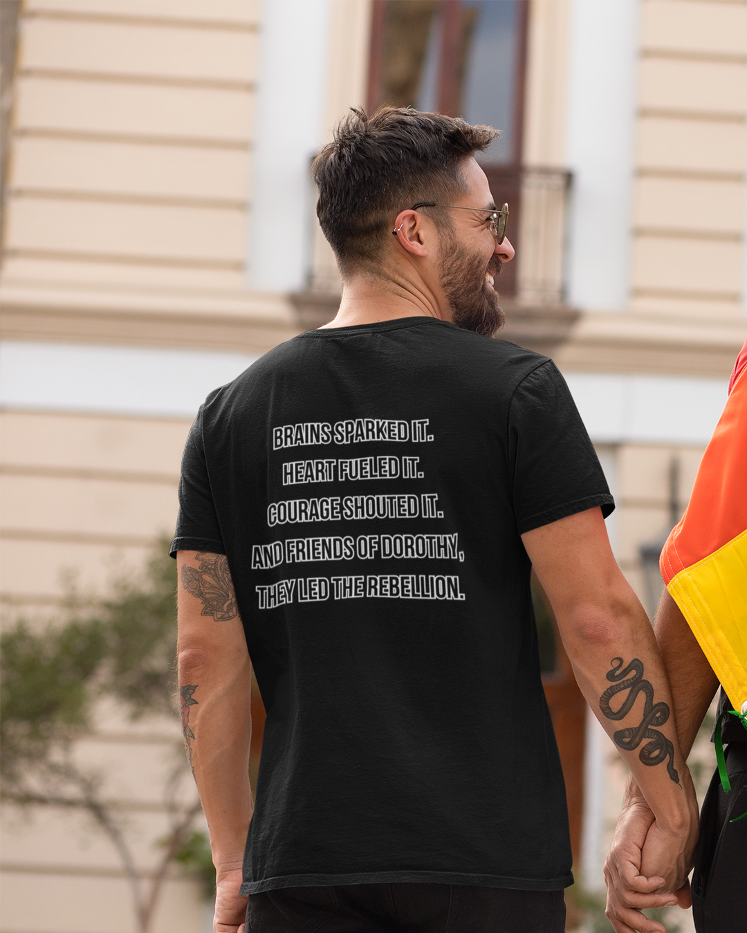 “Friends of Dorothy Led the Rebellion” Tee – Wizard of Oz Exclusive - Pride Riot 2025 Oz Drop