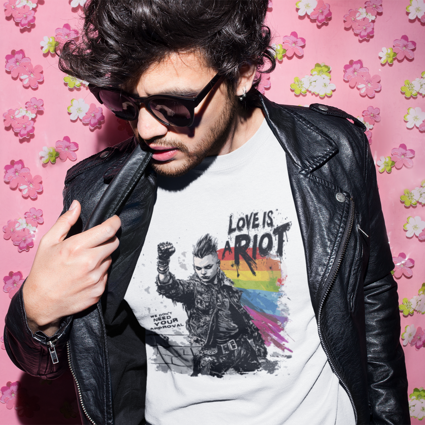 Love Is a Riot – LGBTQ+ 2025 Pride Tee (Light Colors Edition, Soft Cotton Fit)