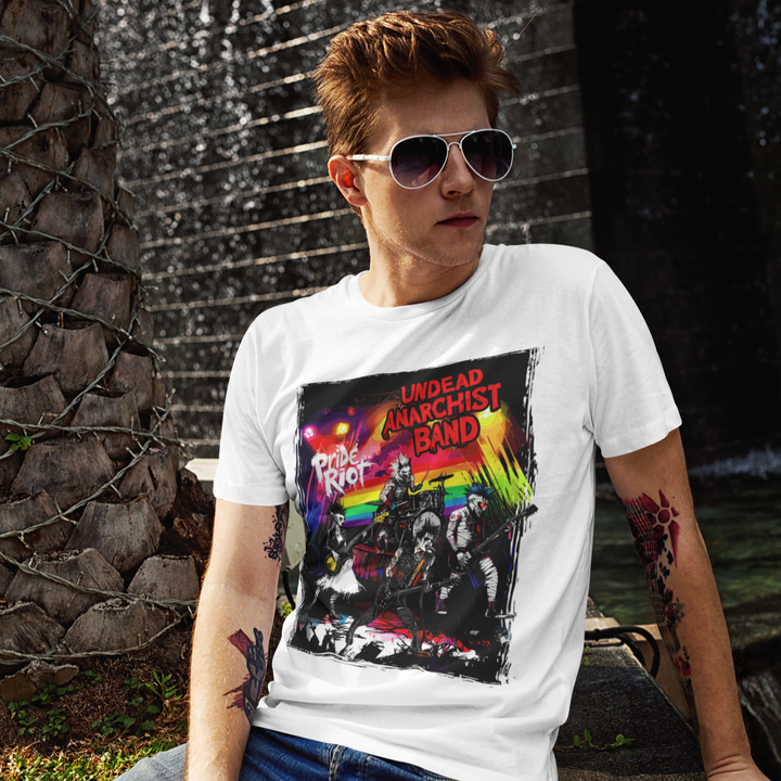 Undead Anarchist Band – PRIDE RIOT TOUR 2025 Tee “Dragged from the Grave. Delivered to the Stage.”