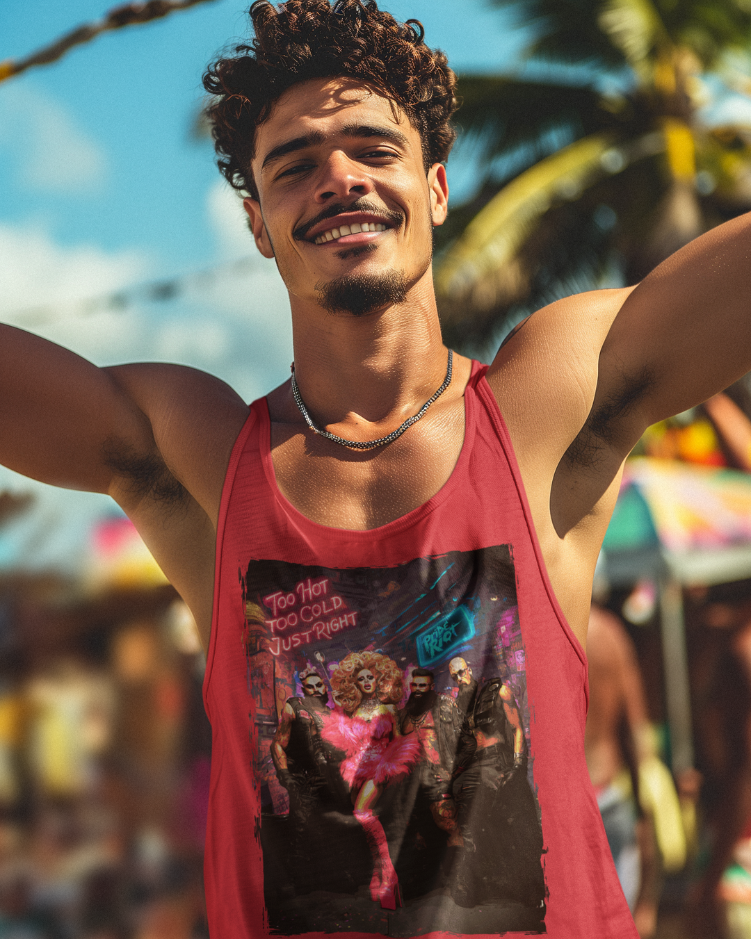 Goldie Locks Unisex Tank Top – Queer Drag Pride Streetwear by Pride Riot