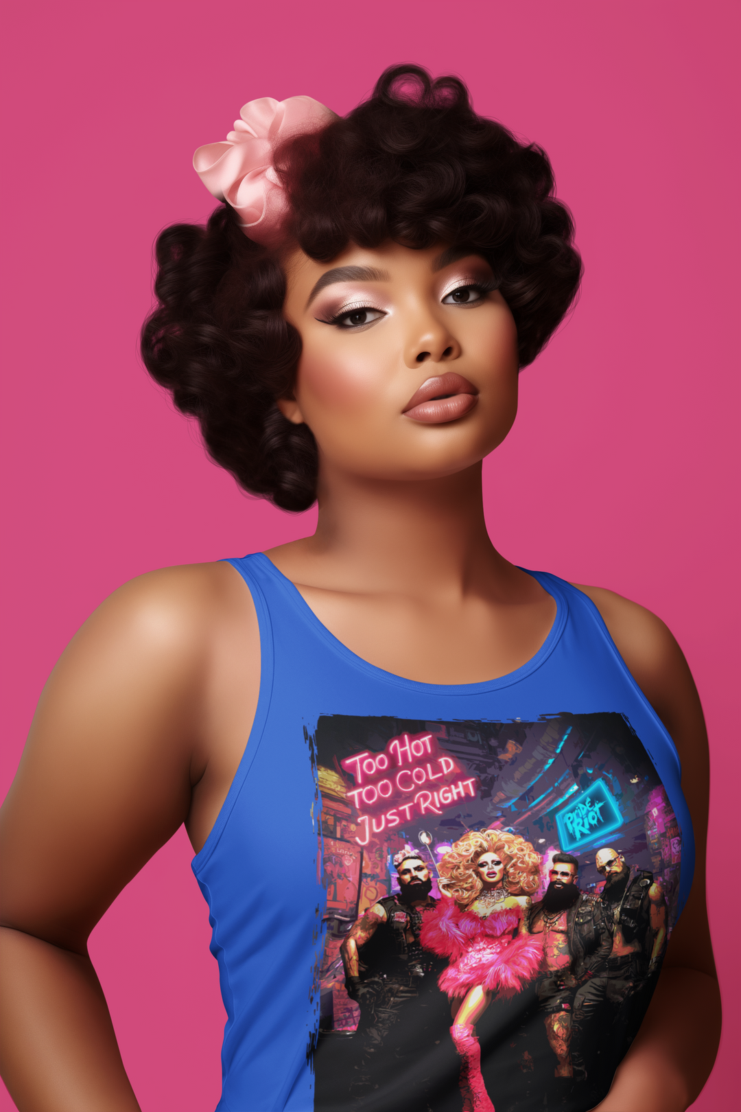 Goldie Locks Unisex Tank Top – Queer Drag Pride Streetwear by Pride Riot