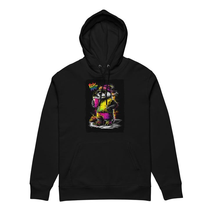 Friendsgiving Otter hoodie — black, front — Pride Riot