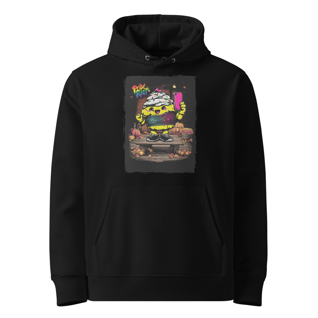 Snack: The Cream Filled Cake — Hoodie — Black, front
