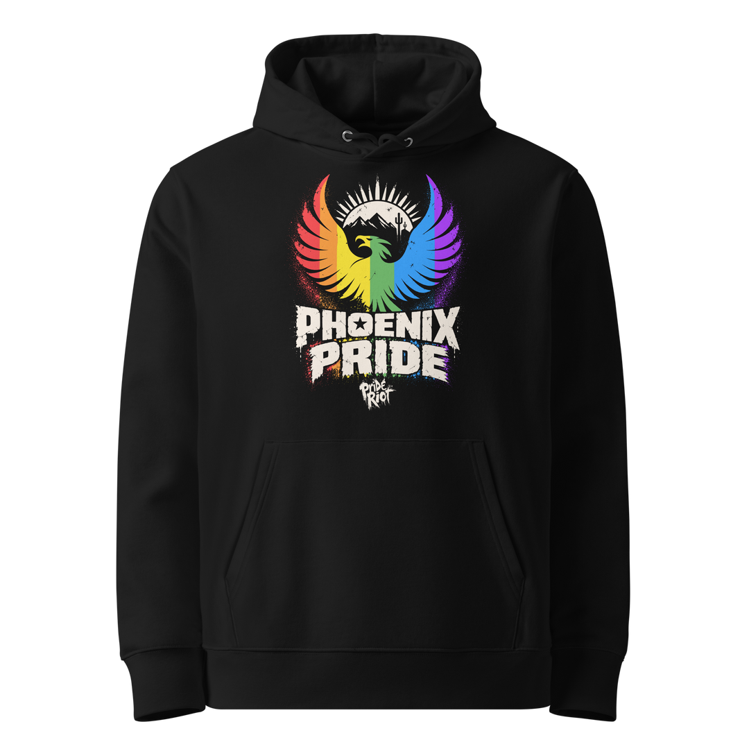PHX Pride — Hoodie — Black, front