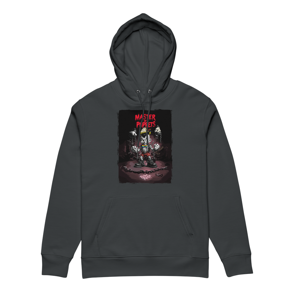 Pinocchio: No Master, No Maker hoodie in India Ink Grey, front