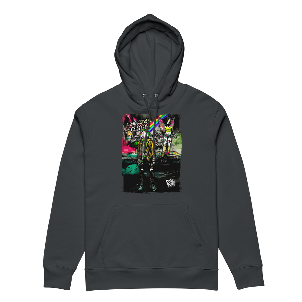 Neverland hoodie in India Ink Grey, front