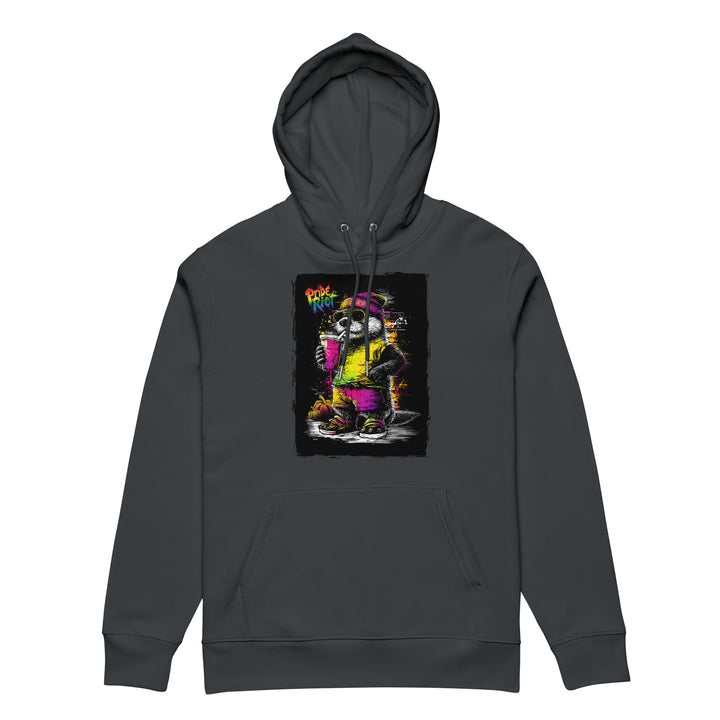 Friendsgiving Otter hoodie — india ink grey, front — Pride Riot
