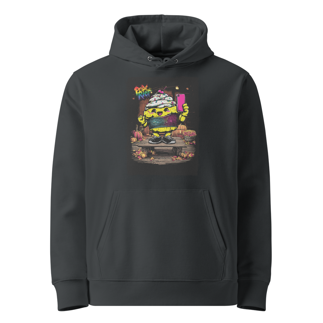 Snack: The Cream Filled Cake — Hoodie — India Ink Grey, front