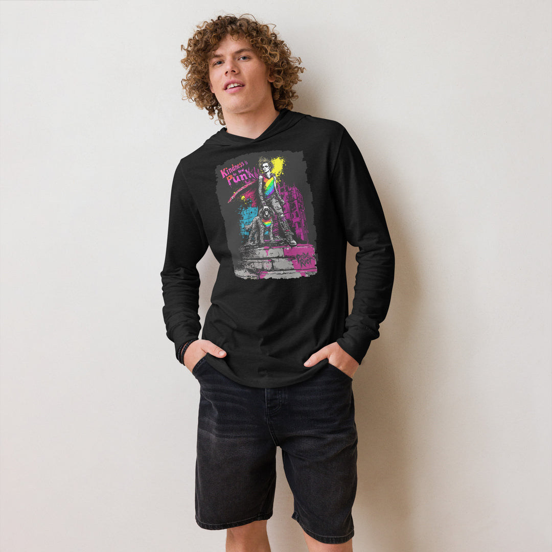 Kindness Is the New Punk Hooded Tee | LGBTQ+ Pride Streetwear | Pride Riot