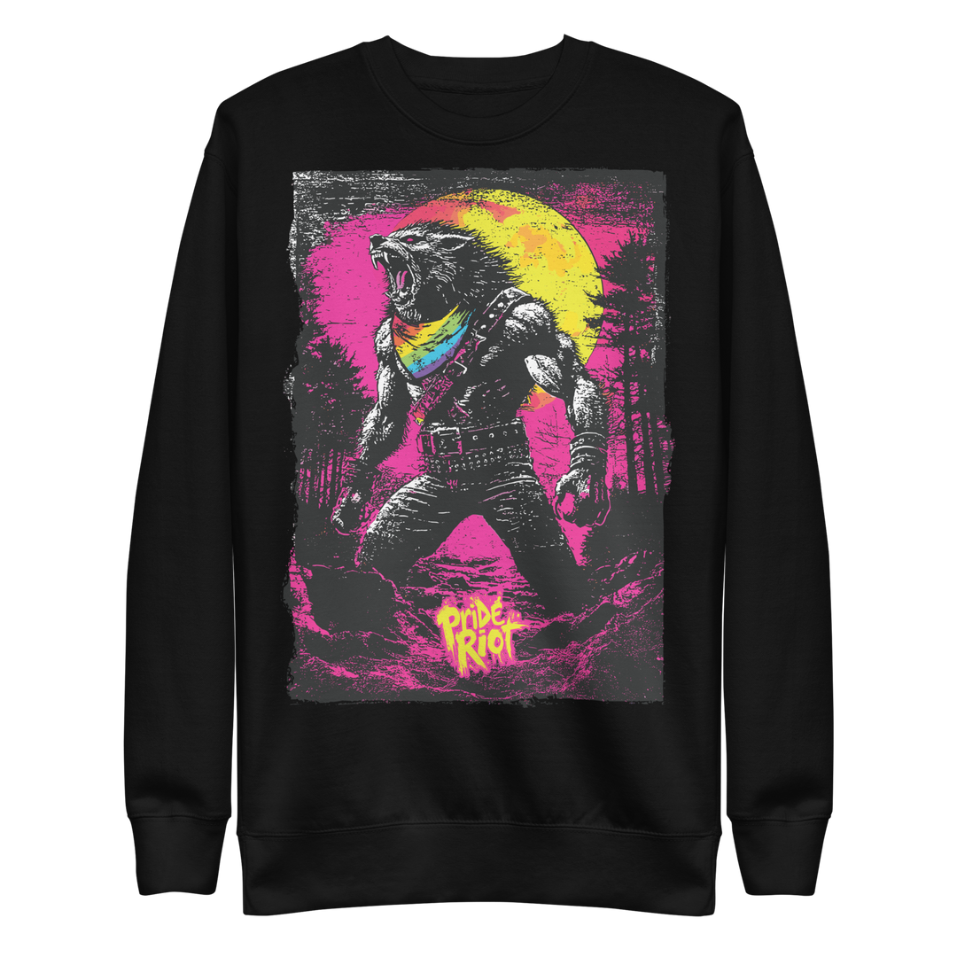Werewolf — Sweatshirt — Black, front