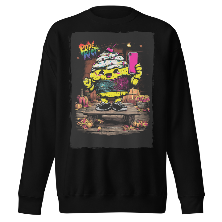 Snack: The Cream Filled Cake — Sweatshirt — Black, front