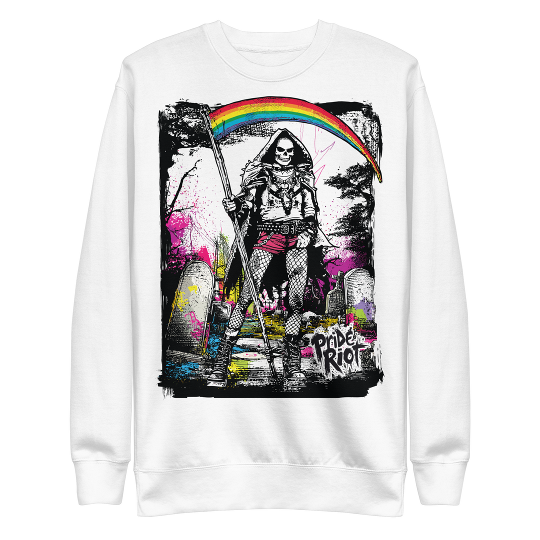 Reaper — Sweatshirt — White, front