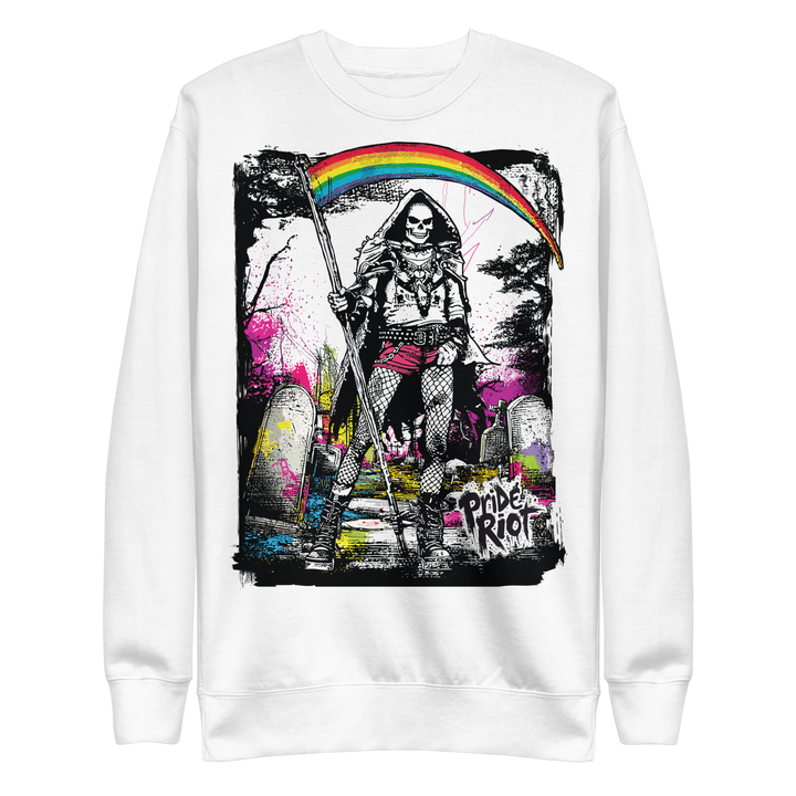 Reaper — Sweatshirt — White, front