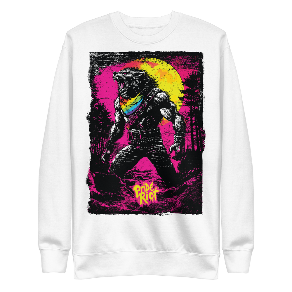 Werewolf — Sweatshirt — White, front
