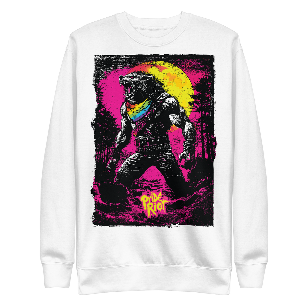 Werewolf — Sweatshirt — White, front
