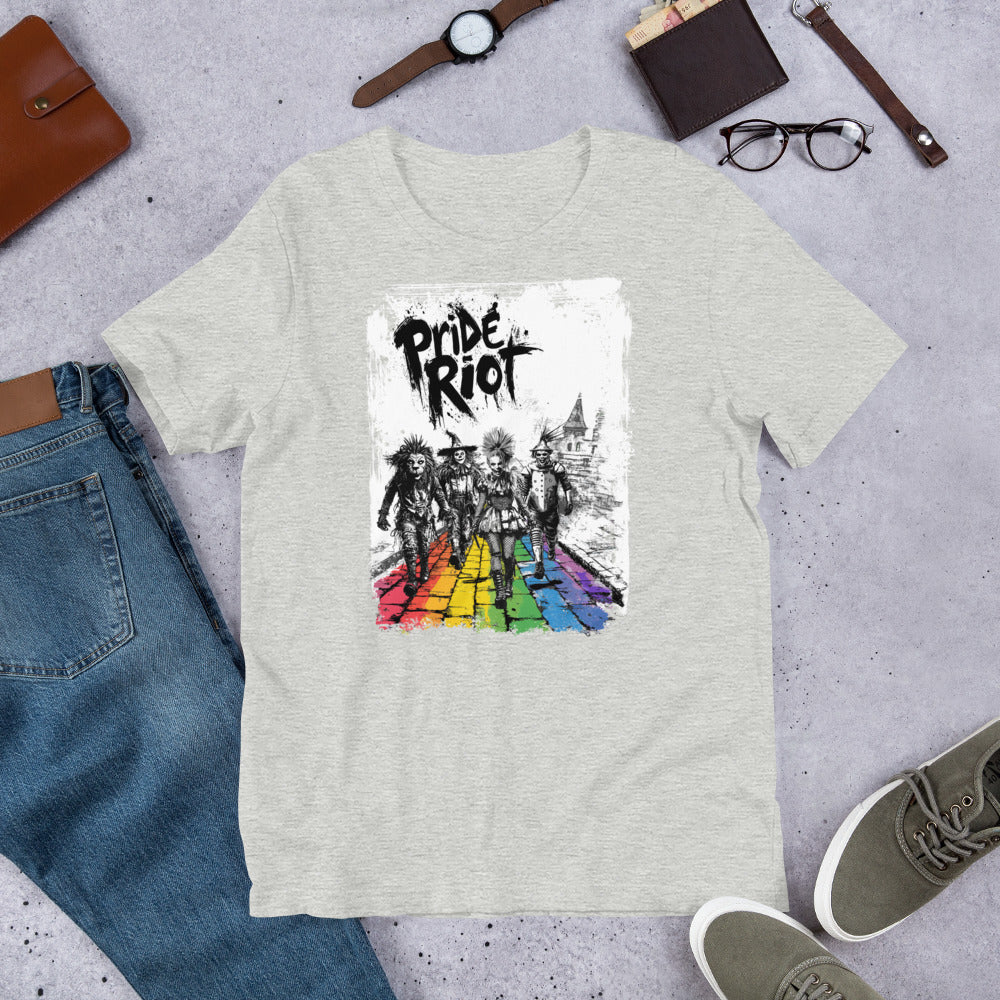 Pride Riot Tee – Wizard of Oz Punk 2025 (Rainbow Brick Road Edition)