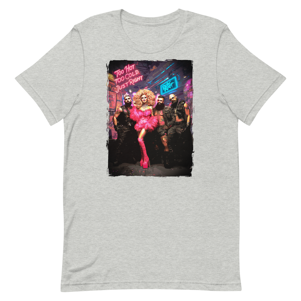 Goldie & Bears tee in Athletic Heather, front