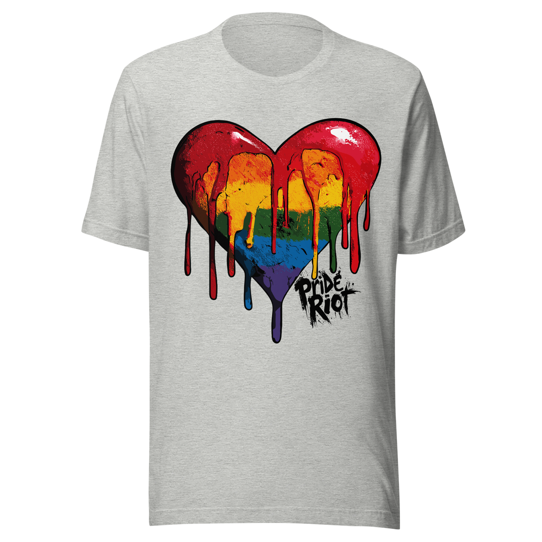 Bleeding Heart (Light) — Tee — Athletic Heather, front