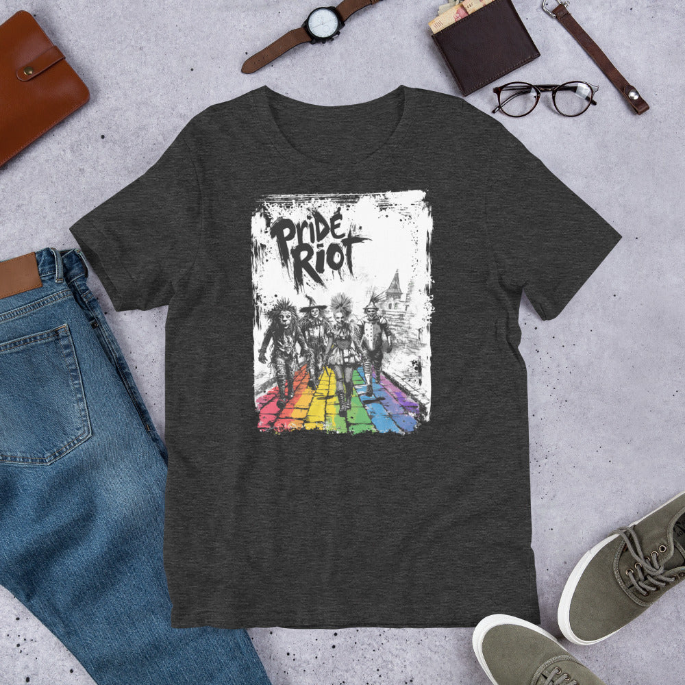 Pride Riot Tee – Wizard of Oz Punk 2025 (Rainbow Brick Road Edition)
