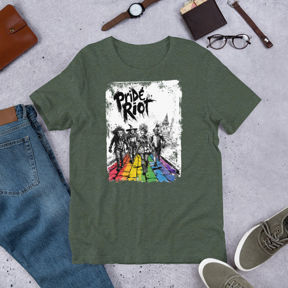 Pride Riot Tee – Wizard of Oz Punk 2025 (Rainbow Brick Road Edition)