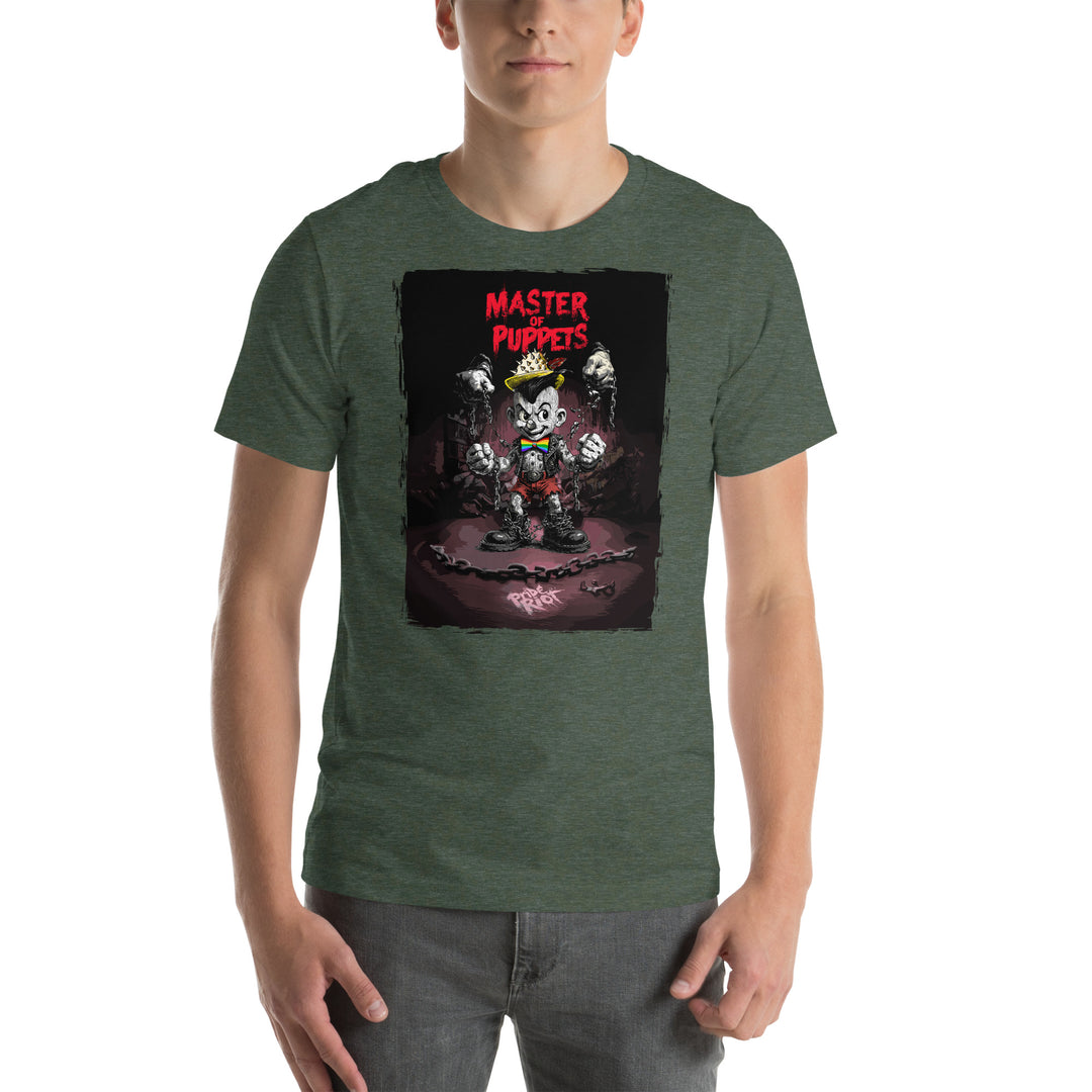 Master of Puppets Punk Pinocchio T-Shirt – Queer Punk Rebel Graphic Tee | Anti-Establishment Pride Shirt | Riotwear Streetwear
