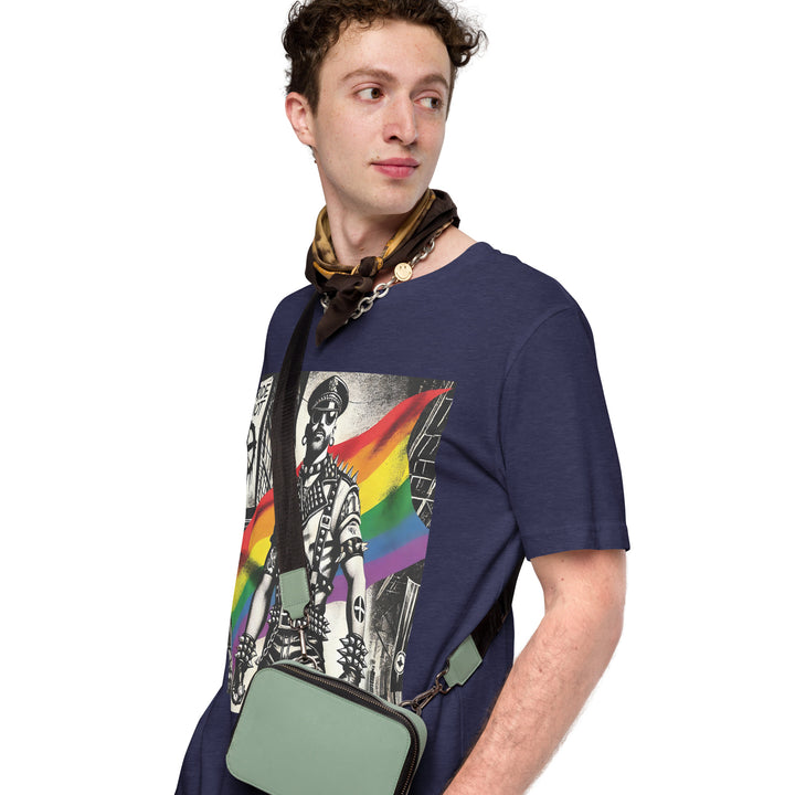 Leather Rebellion Pride Tee | Queer Punk Commander T-Shirt | LGBTQ+ Streetwear Shirt | Pride Riot 2025