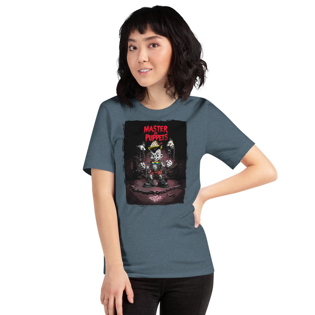 Master of Puppets Punk Pinocchio T-Shirt – Queer Punk Rebel Graphic Tee | Anti-Establishment Pride Shirt | Riotwear Streetwear