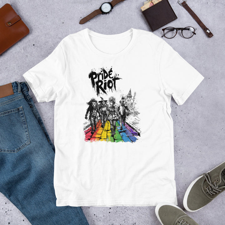 Pride Riot Tee – Wizard of Oz Punk 2025 (Rainbow Brick Road Edition)