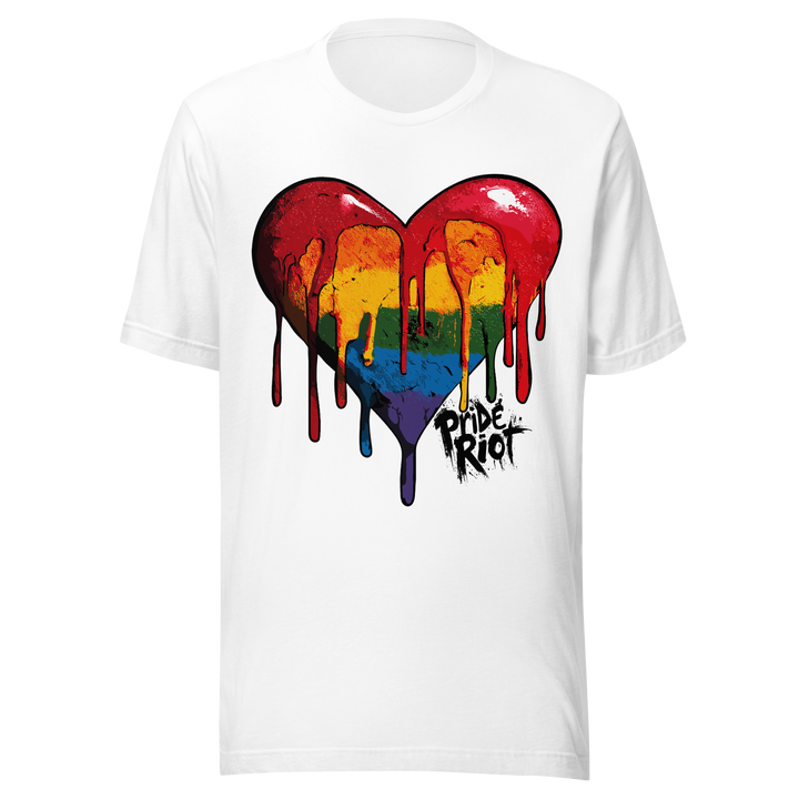 Bleeding Heart (Light) — Tee — White, front