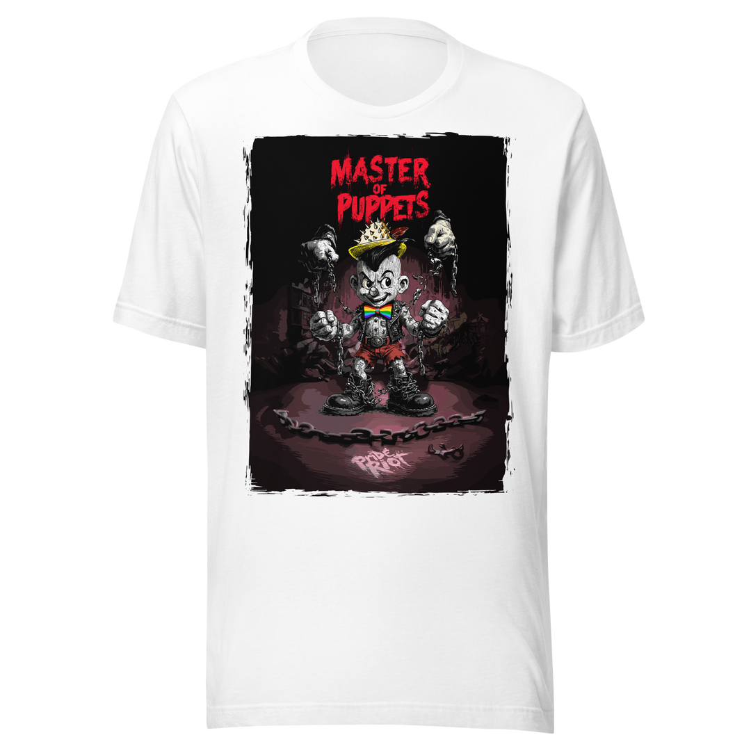 Pinocchio: No Master, No Maker — Tee — White, front