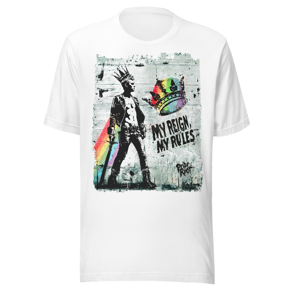 Punk Prince — Tee — White, front