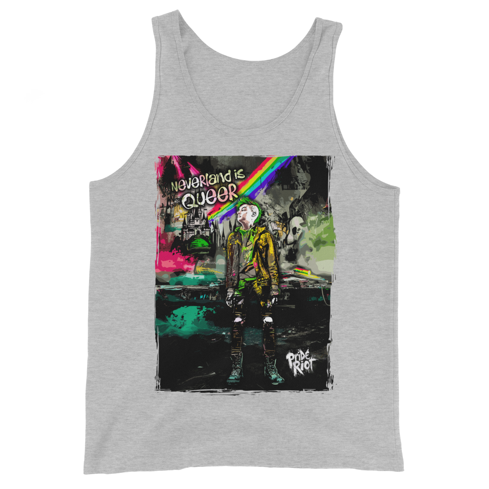 Neverland Peter tank in Athletic Heather, front