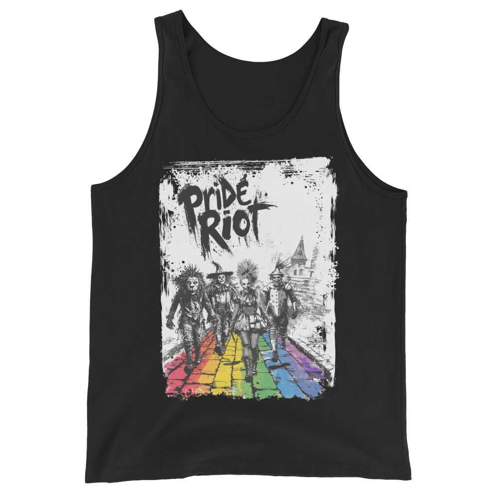 No Place Like Loud tank in Black, front