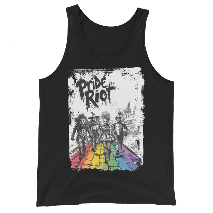 No Place Like Loud tank in Black, front