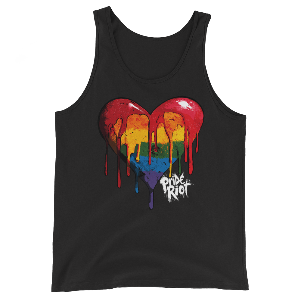 Bleeding Heart (Dark) — Tank — Black, front