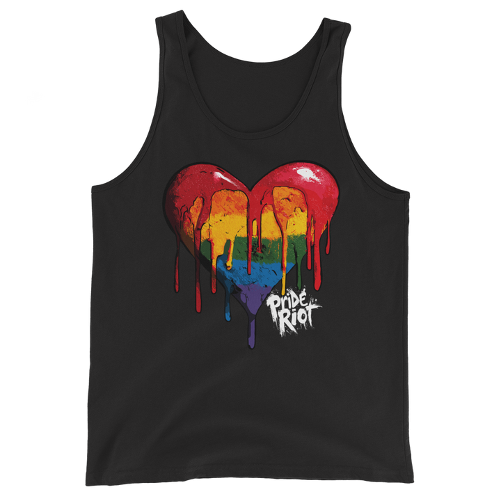 Bleeding Heart (Dark) — Tank — Black, front