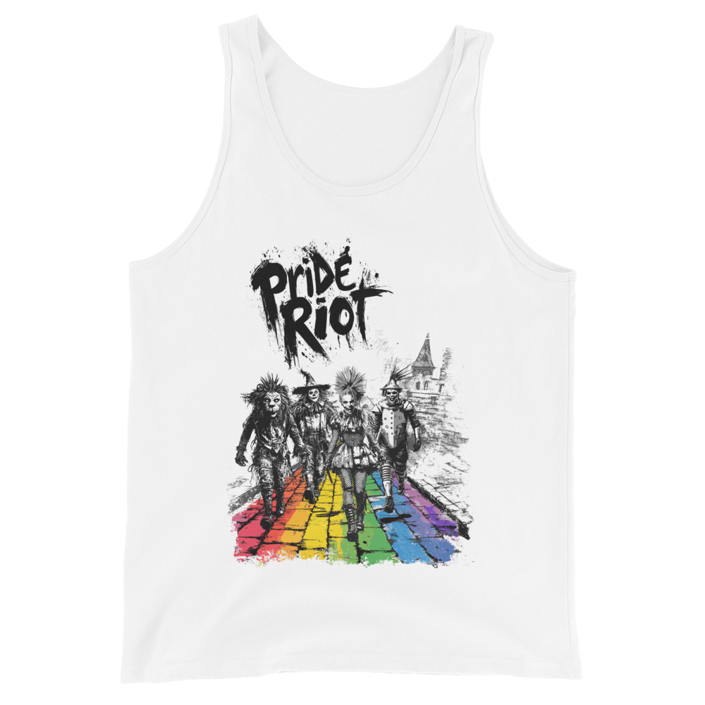 No Place Like Loud tank in White, front