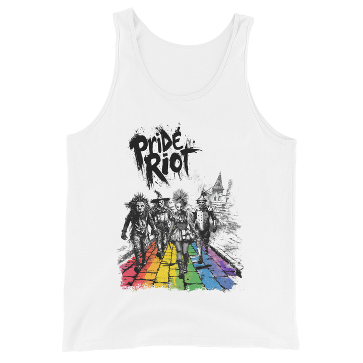 No Place Like Loud tank in White, front
