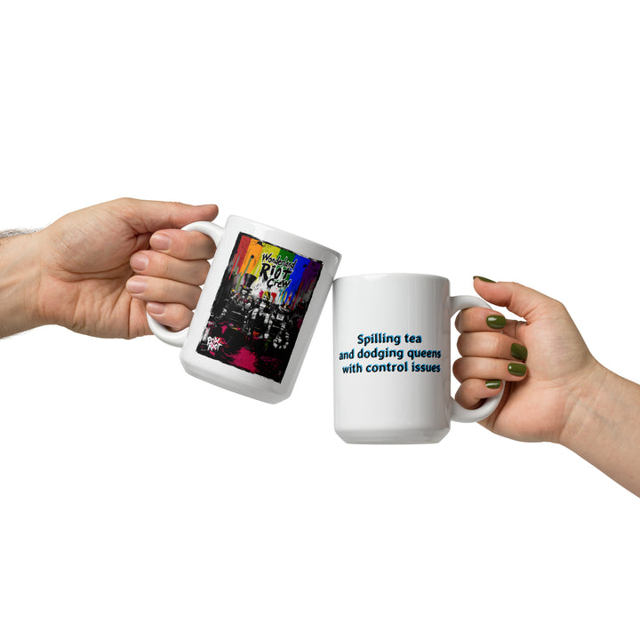 Alice in Rebellion – Punk Wonderland Mug | “Spilling Tea” Queer Quote Cup