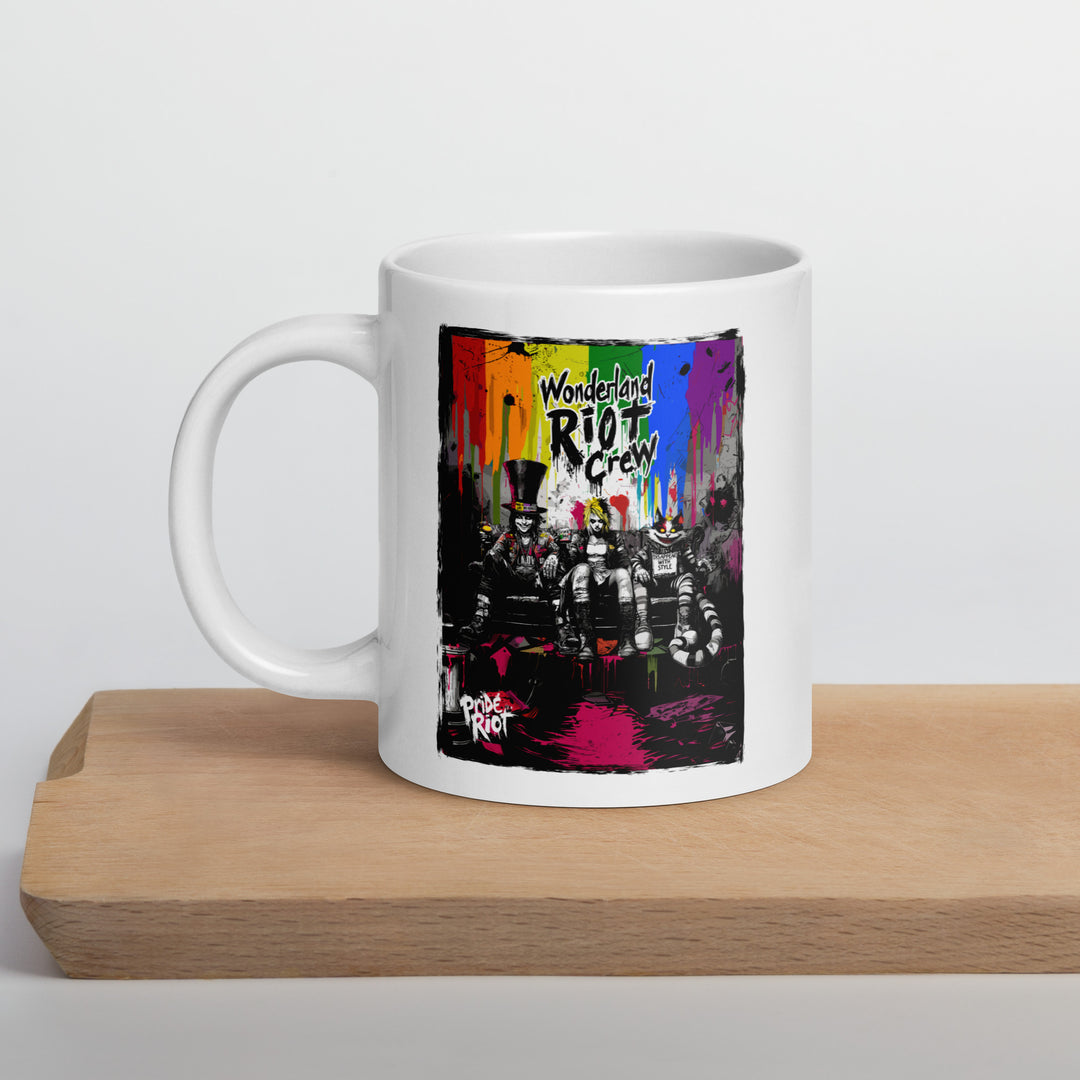 Alice in Rebellion – Punk Wonderland Mug | “Spilling Tea” Queer Quote Cup