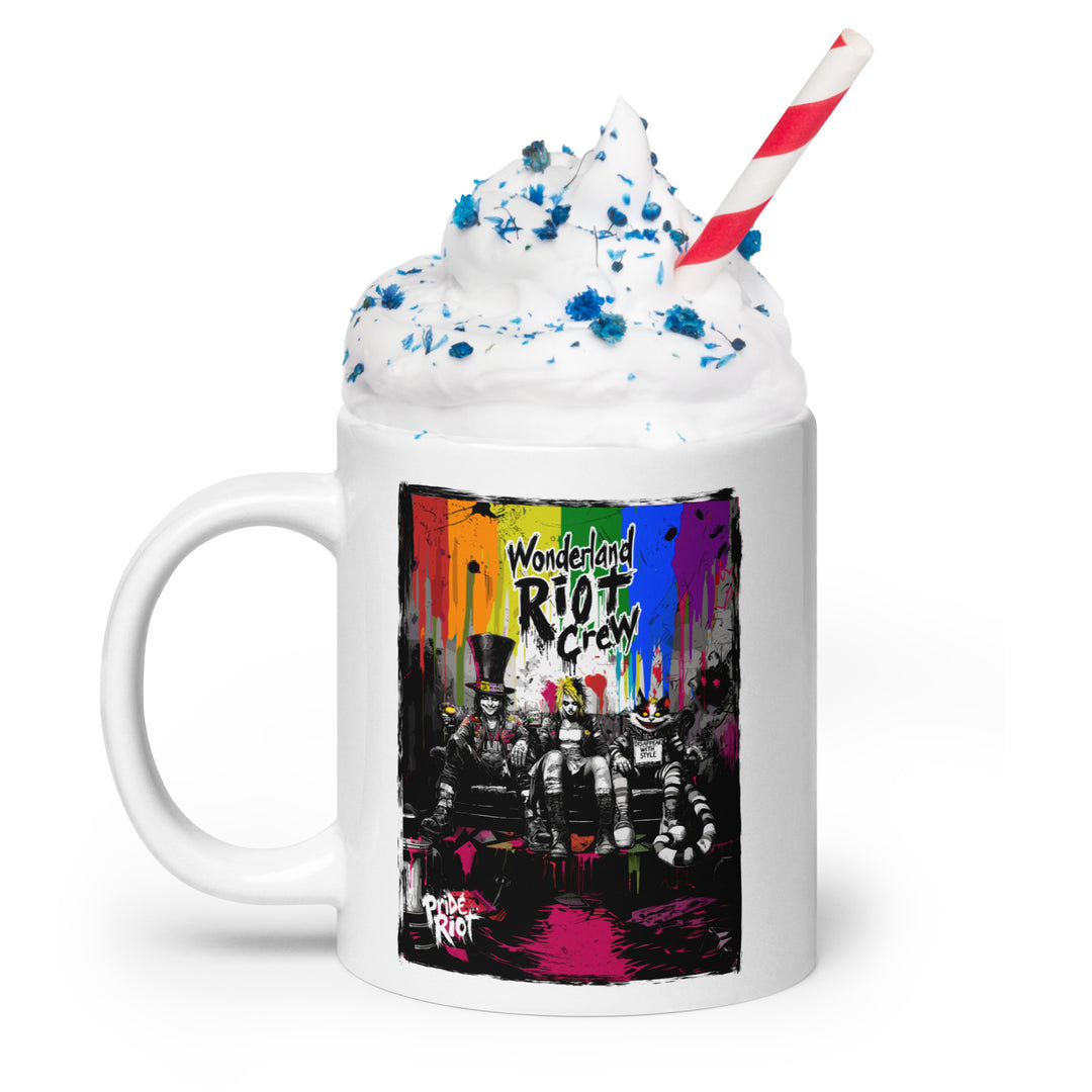 Alice in Rebellion – Punk Wonderland Mug | “Spilling Tea” Queer Quote Cup
