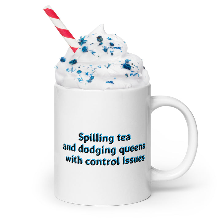 Alice in Rebellion – Punk Wonderland Mug | “Spilling Tea” Queer Quote Cup